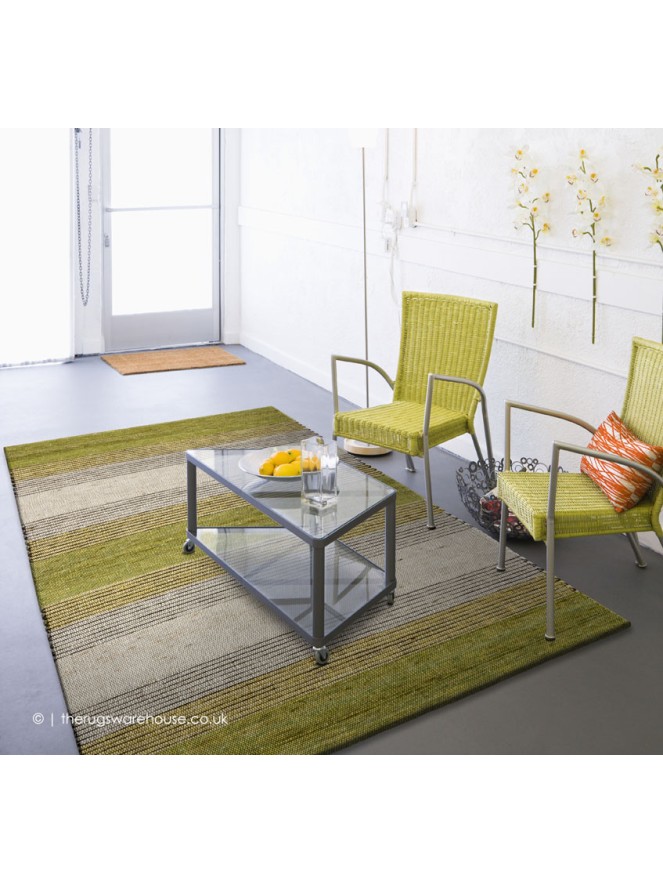 Tiko Stripes Green Rug - 2