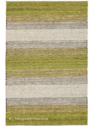 Tiko Stripes Green Rug - Thumbnail - 5