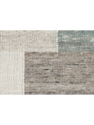 Tiko Blocks Ivory Teal Rug - Thumbnail - 4