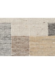 Tiko Blocks Grey Beige Rug - Thumbnail - 4