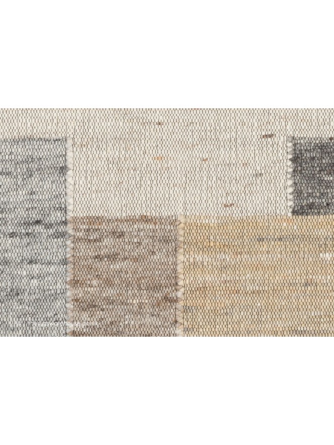 Tiko Blocks Grey Beige Rug - 4