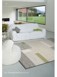 Tiko Blocks Grey Green Rug - Thumbnail - 2