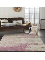 Celestial Ivory Pink Rug - Thumbnail - 3