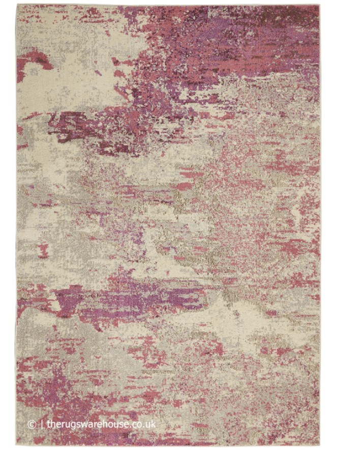 Celestial Ivory Pink Rug - 7