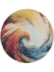 Celestial Waves Circle Rug - Thumbnail - 8