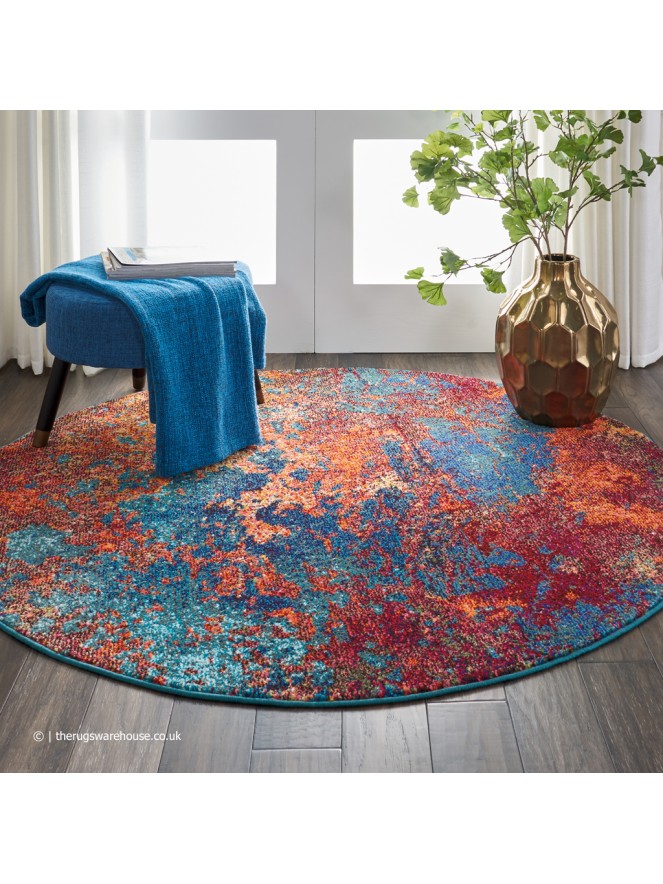 Celestial Atlantic Circle Rug - 2