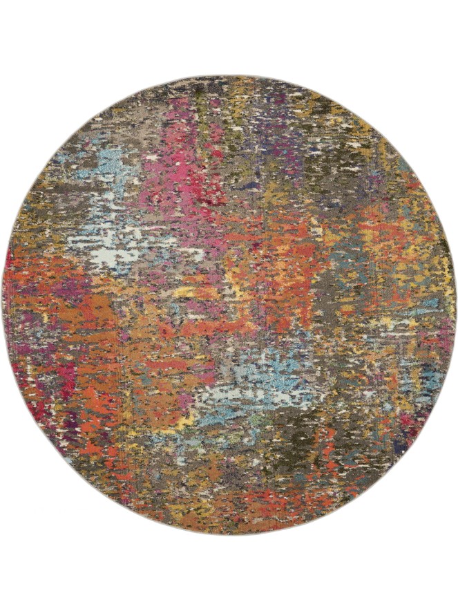 Celestial Sunset Circle Rug - 6