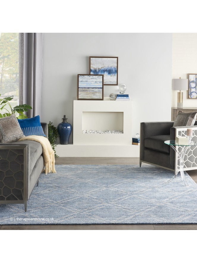 Venosa Blue Ivory Rug - 7