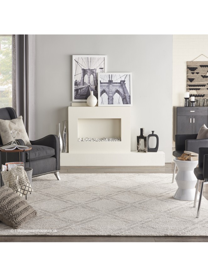 Venosa Ivory Grey Rug - 7