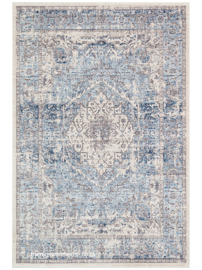 Heritage Ivory Blue Rug - 8