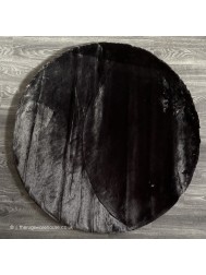 Heavenly Black Circle Rug - Thumbnail - 8