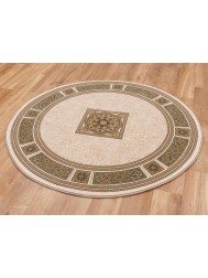 Piero Ivory Green Circle Rug - Thumbnail - 2