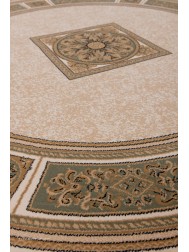 Piero Ivory Green Circle Rug - Thumbnail - 5