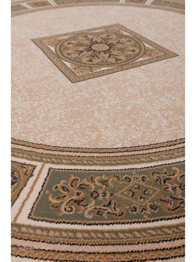 Piero Ivory Green Circle Rug - 5