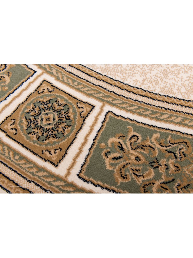 Piero Ivory Green Circle Rug - 6