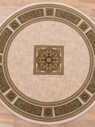 Piero Ivory Green Circle