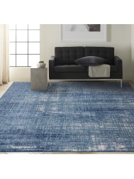 Riverflow Teal Ivory Rug - Thumbnail - 2