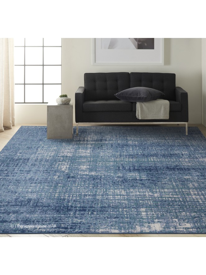 Riverflow Teal Ivory Rug - 2