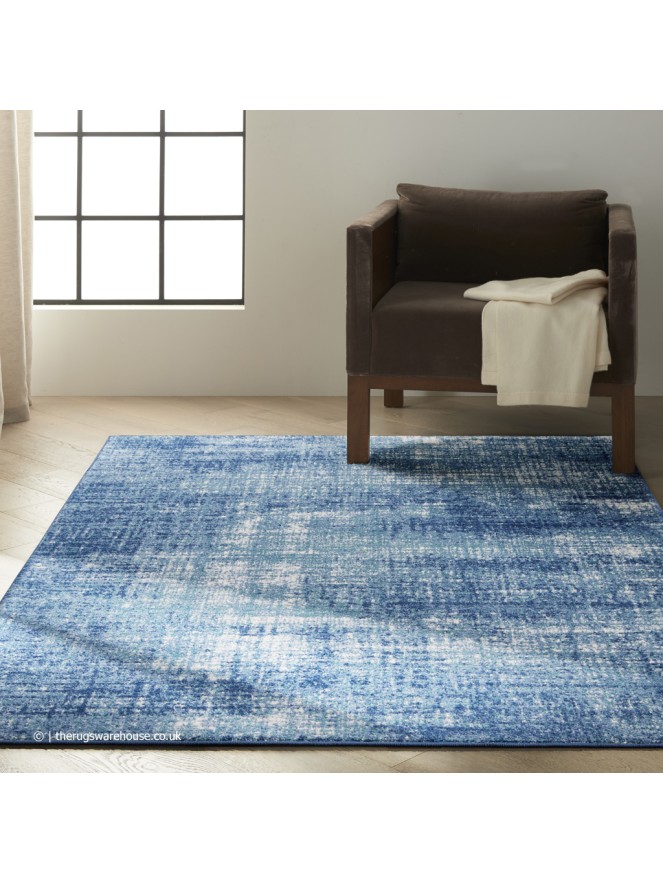 Riverflow Teal Ivory Rug - 3