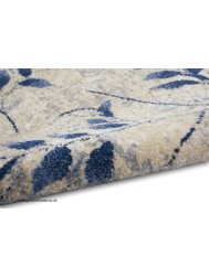 Riverflow Beige Navy Rug - Thumbnail - 4