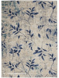 Riverflow Beige Navy Rug - Thumbnail - 6