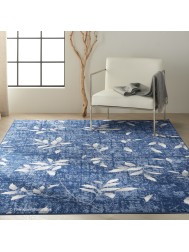 Riverflow Navy Ivory Rug - Thumbnail - 2