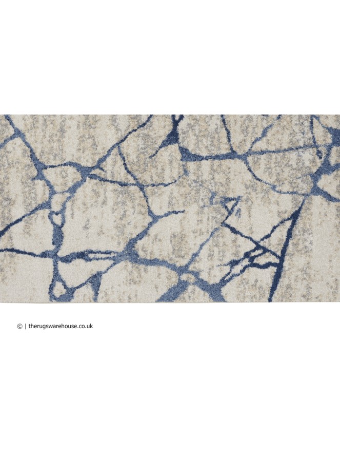 Riverflow Ivory Blue Rug - 5