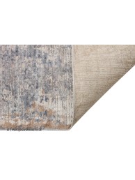 Luzon Abstract Blue Taupe Rug - Thumbnail - 3