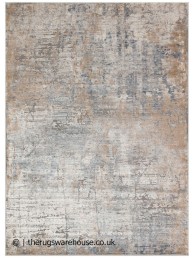 Luzon Abstract Blue Taupe Rug - Thumbnail - 7