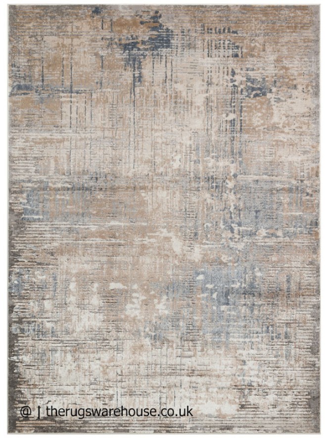 Luzon Distressed Taupe Mix Rug - 7