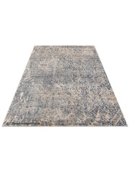 Luzon Abstract Blue Ivory Rug - Thumbnail - 6