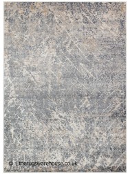 Luzon Abstract Blue Ivory Rug - Thumbnail - 7