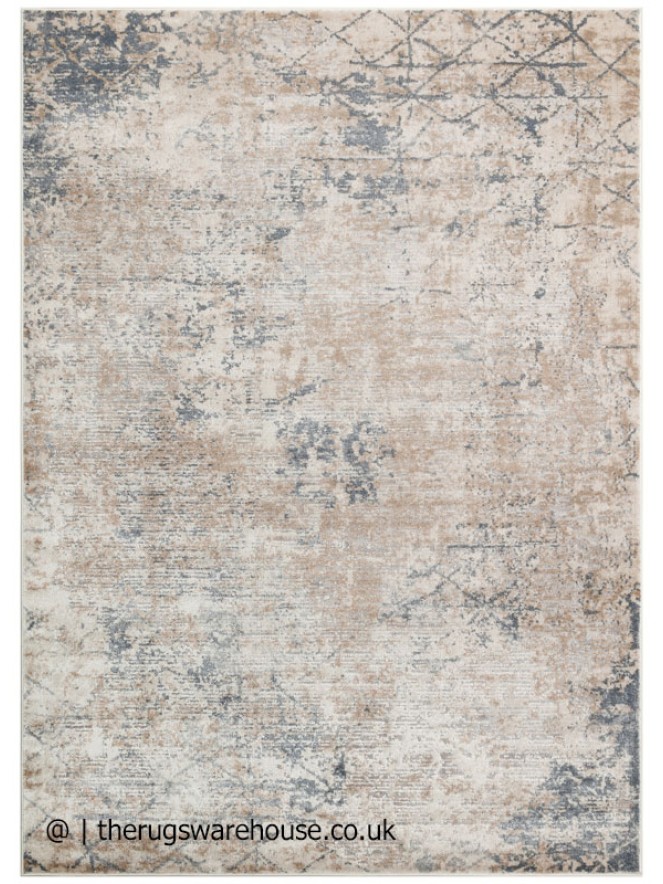 Luzon Distressed Ivory Mix Rug - 8