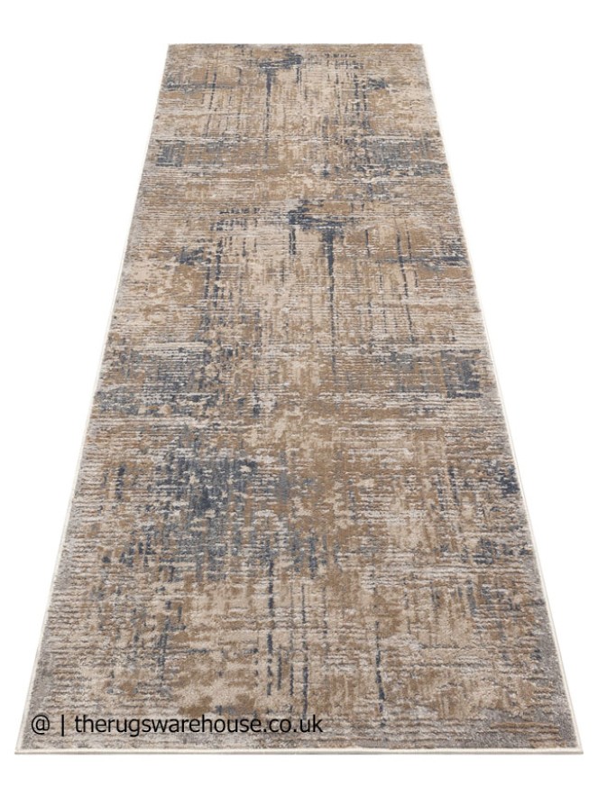 Luzon Distressed Taupe Mix Runner - 6