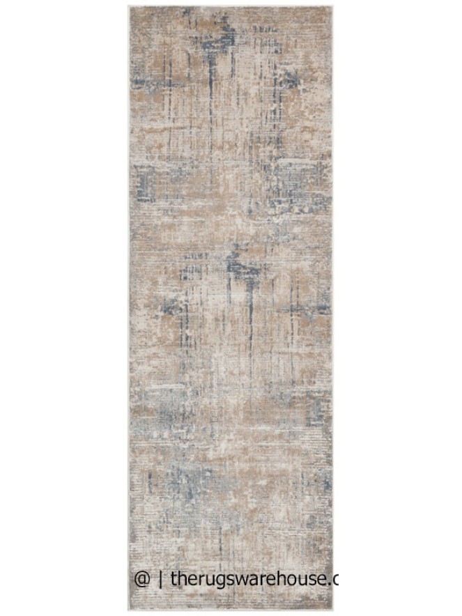 Luzon Distressed Taupe Mix Runner - 7