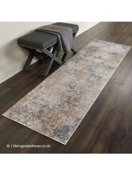 Luzon Distressed Ivory Mix Runner - Thumbnail - 2