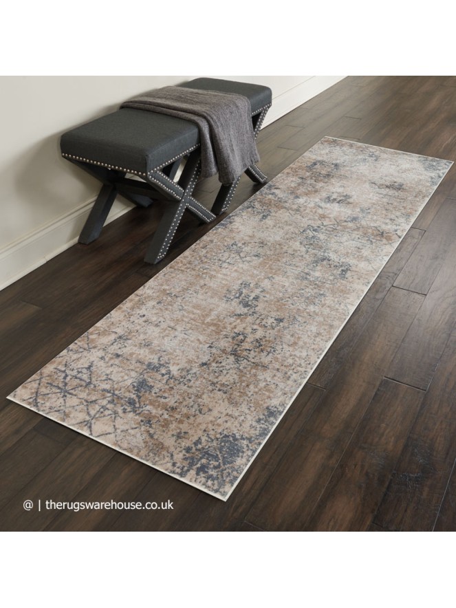 Luzon Distressed Ivory Mix Runner - 2
