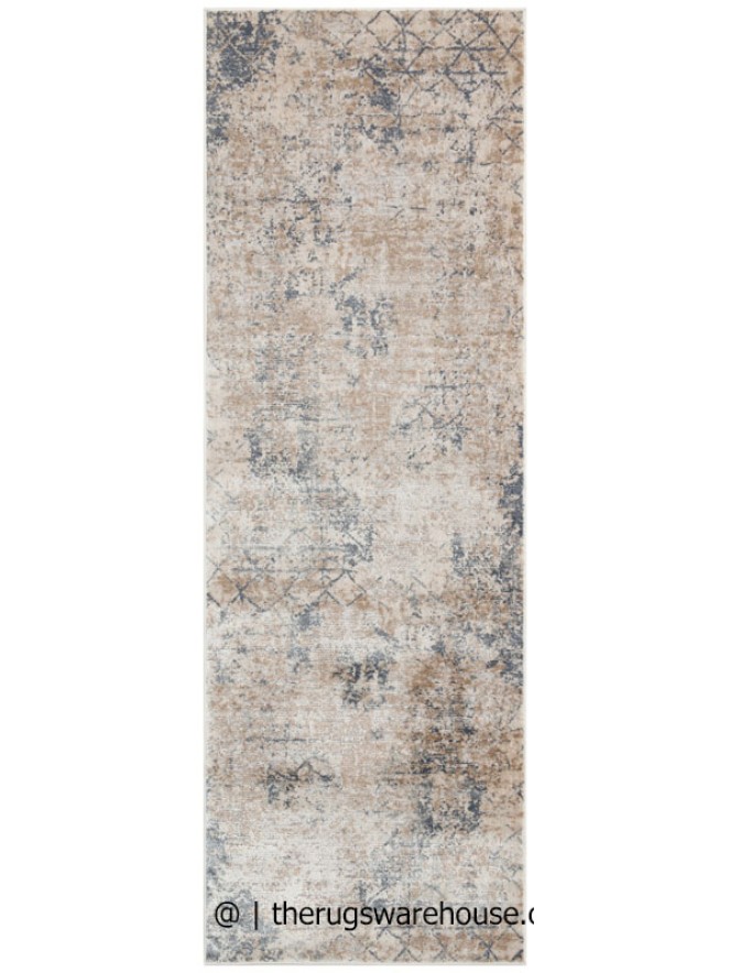 Luzon Distressed Ivory Mix Runner - 7