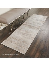 Luzon Distressed Ivory Taupe Runner - Thumbnail - 2
