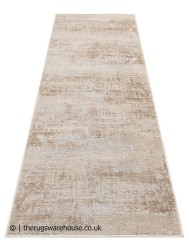 Luzon Distressed Ivory Taupe Runner - Thumbnail - 6