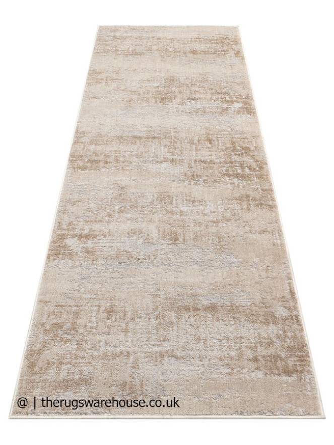 Luzon Distressed Ivory Taupe Runner - 6