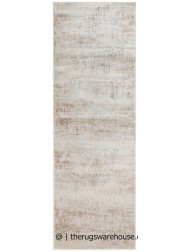 Luzon Distressed Ivory Taupe Runner - Thumbnail - 7