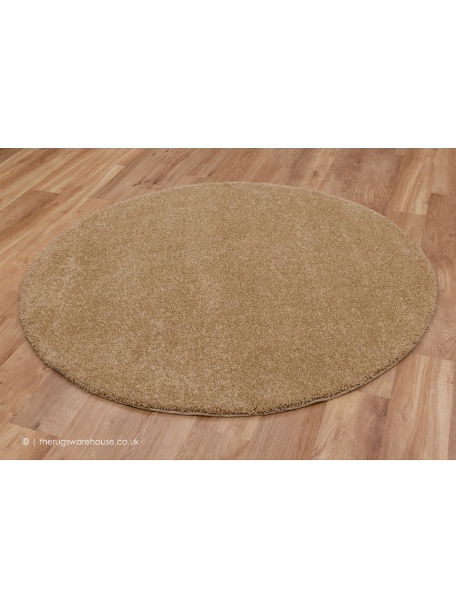 Mehari Golden Brown Circle Rug - 2