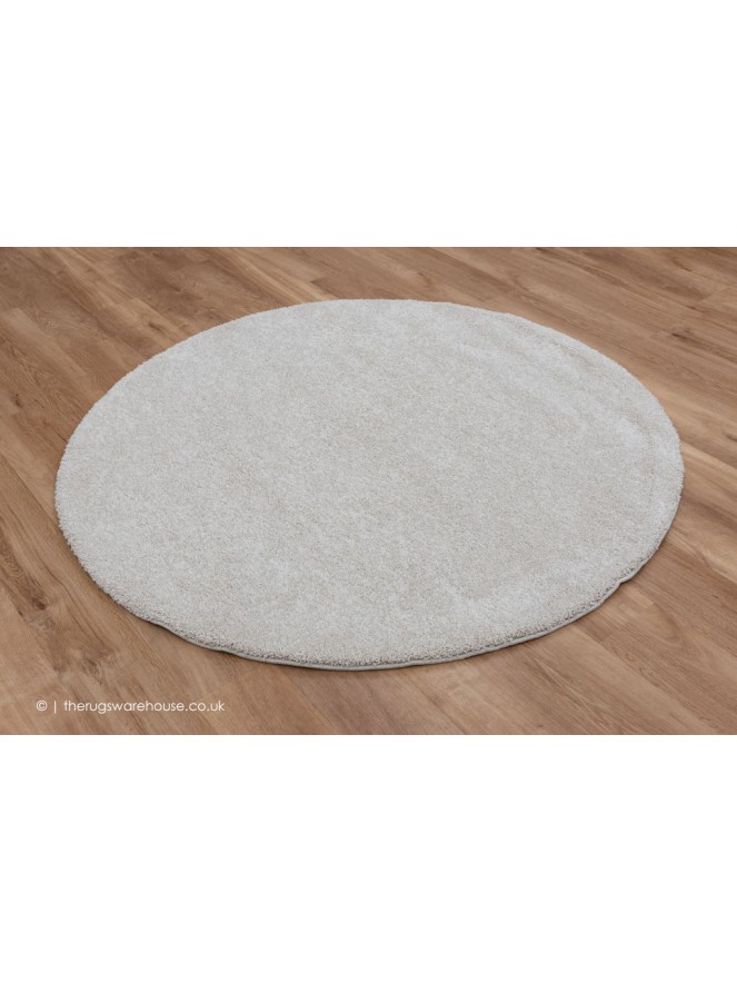 Mehari White Circle Rug - 2