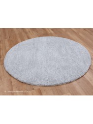 Mehari White Grey Mix Circle Rug - Thumbnail - 2