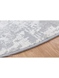 Yega Grey Cream Circle Rug - Thumbnail - 3