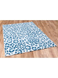 Leopard Quest Blue Rug - Thumbnail - 3