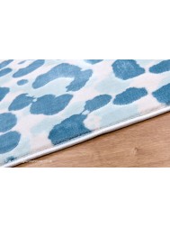 Leopard Quest Blue Rug - Thumbnail - 4