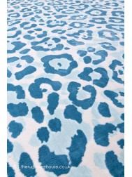 Leopard Quest Blue Rug - Thumbnail - 6