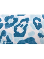 Leopard Quest Blue Rug - Thumbnail - 7